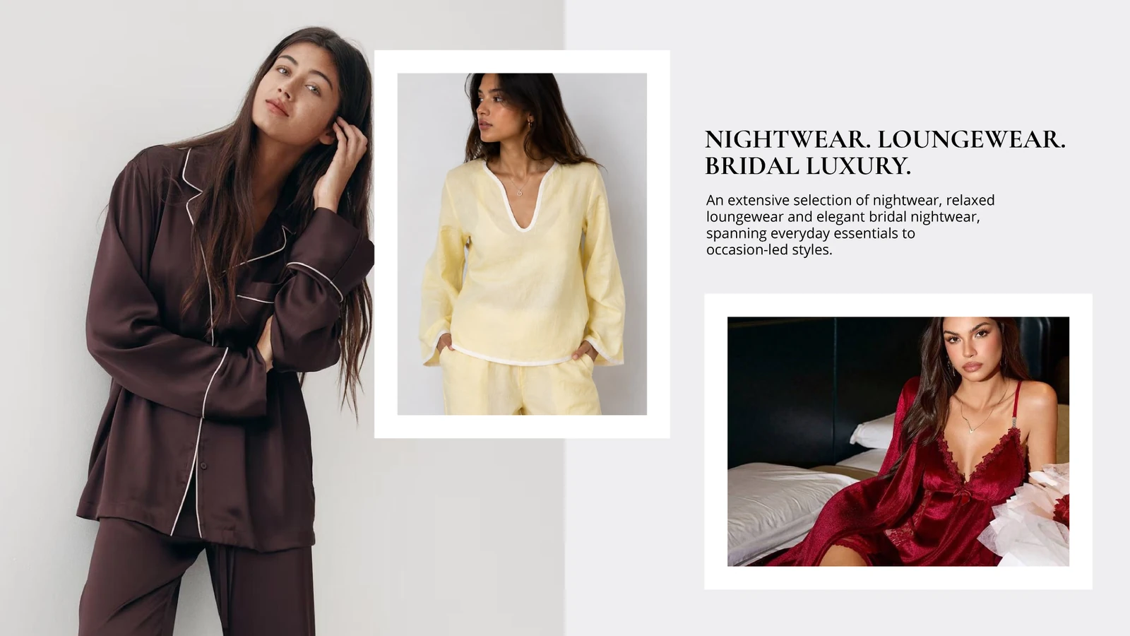 Men’s activewear and nightwear
